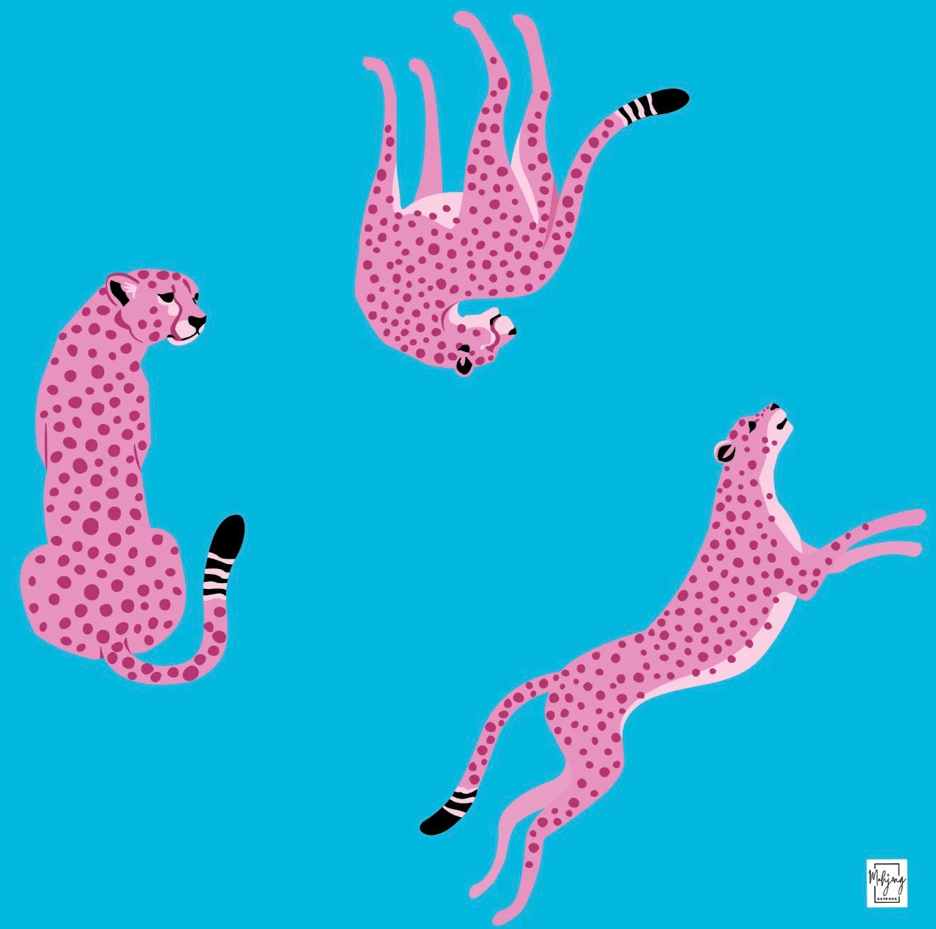 FLIRTY LEOPARDS
MAT - VIVID BLUE