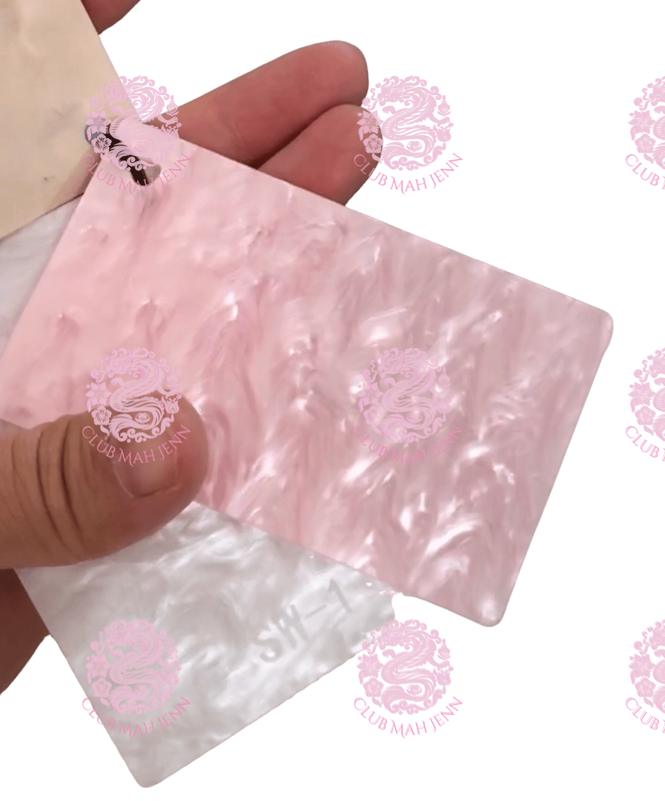 CLUB MAH JENN
Pale Pink Mother of Pearl Set 0f 4 Racks - PRE-ORDER EARLIEST ESTIMATED ARRIVAL October 2026