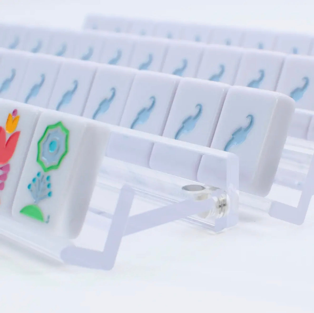 My Fair Mahjang Mahjong Racks | Premium Clear
Acrylic | 4 Racks + 4
Pushers