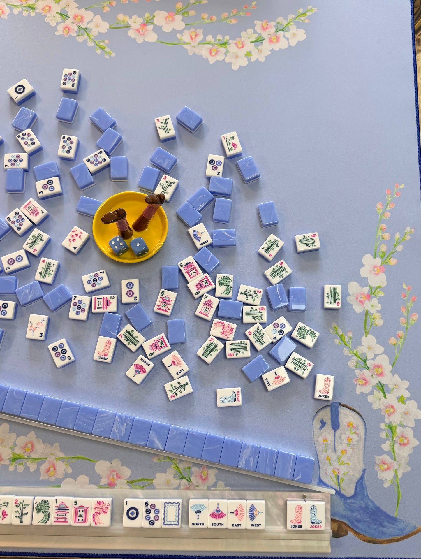 Boots & Bubbles Neoprene Mahjong Mat in store only