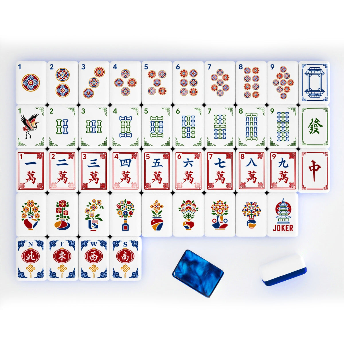 LEGACY MAHJONG TILE SET | SAPPHIRE EDITION