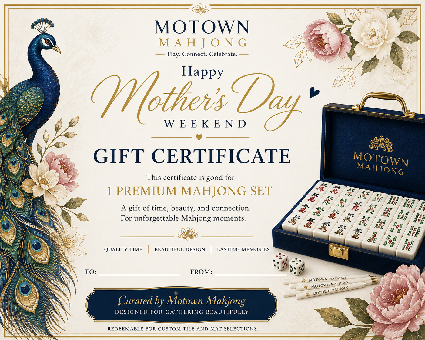 Mother's Day Mahjong Gift Card