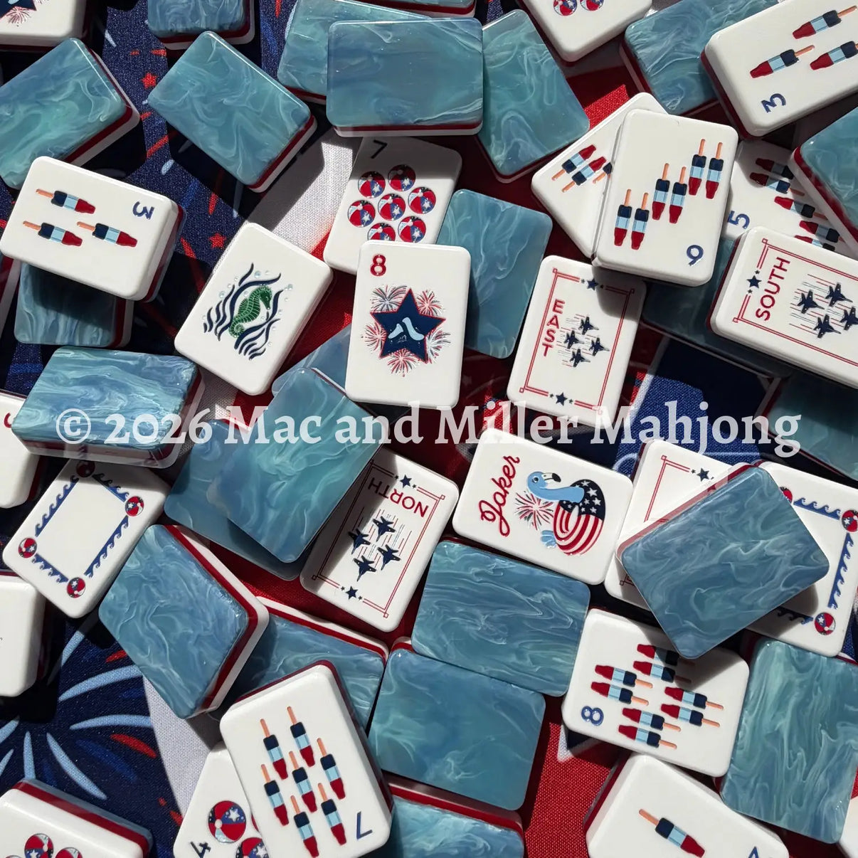 The Red, White, & Blues Collection Shoreline blue