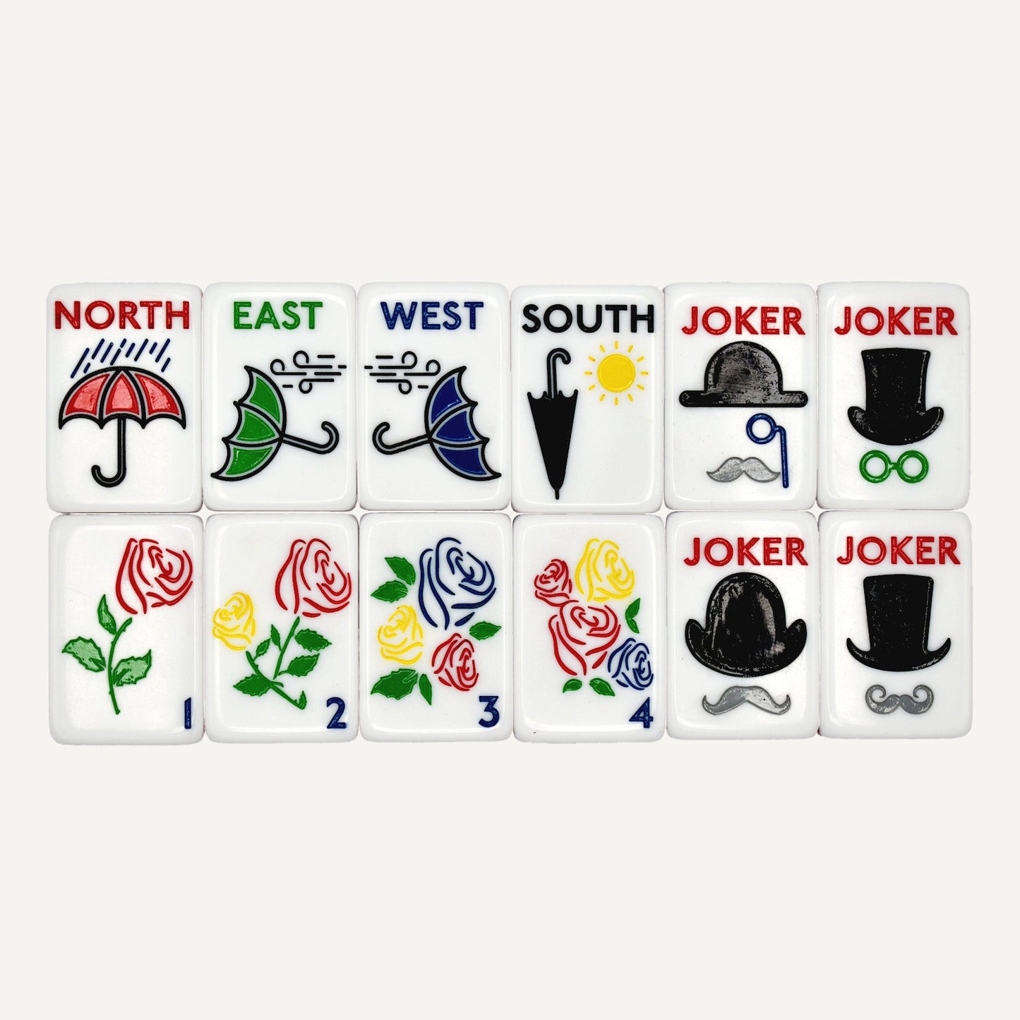 London-inspired mahjong tile set