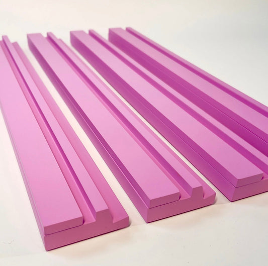 20” Wooden Mahjong Racks / magnetic pushers Azalea Pink
