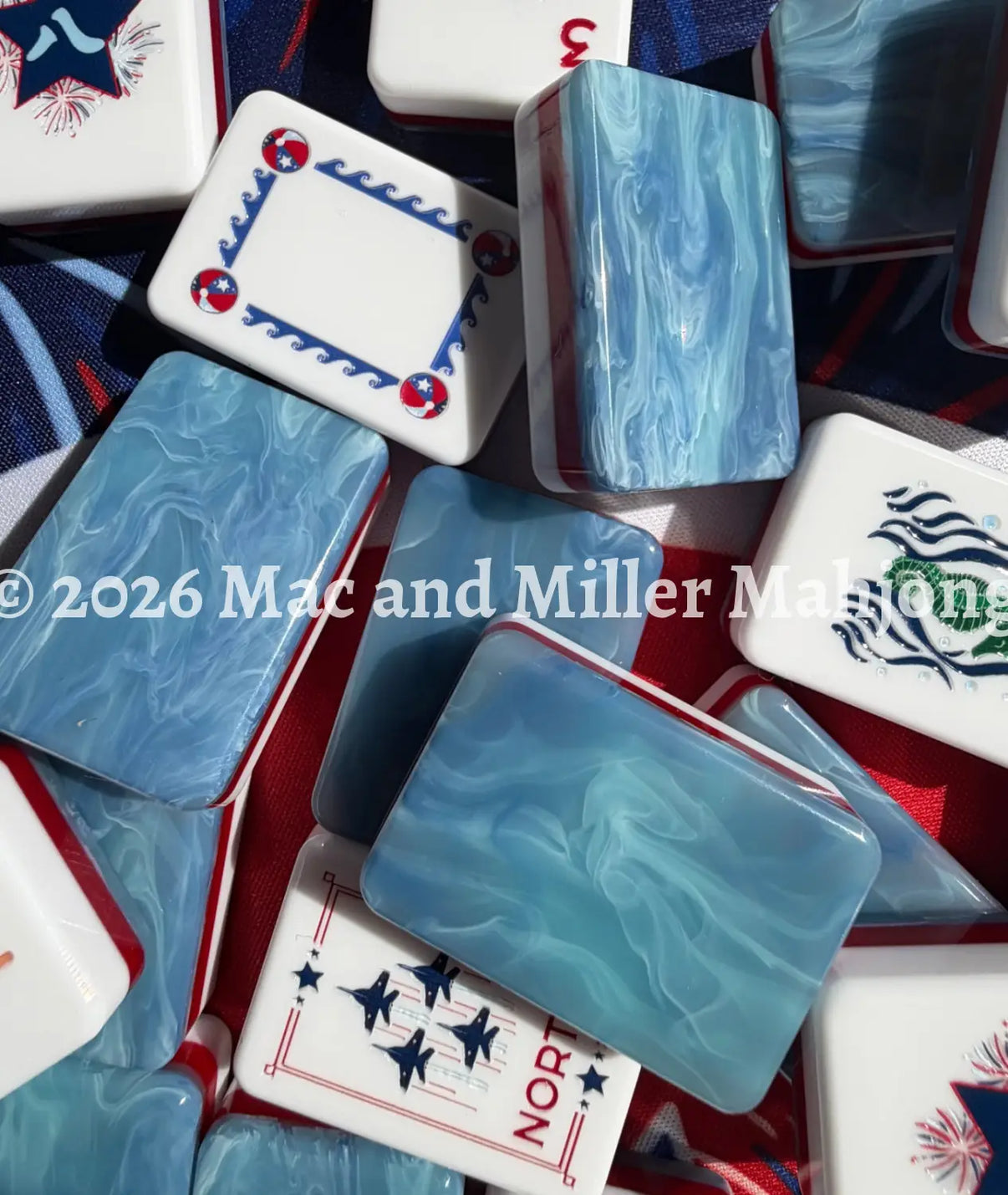 The Red, White, & Blues Collection Shoreline blue