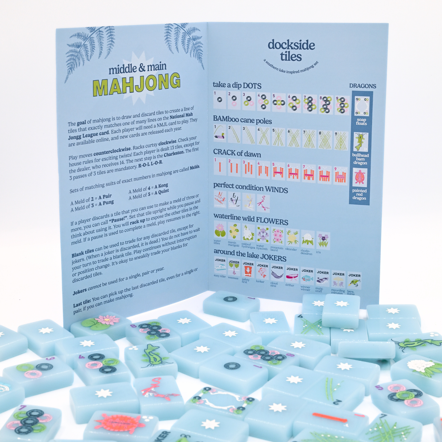 Dockside Tiles- A Southern Lake Inspired Mahjong Set