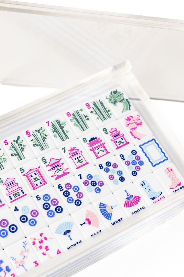 Boots & Bubbles Mahjong Tile Set available in store