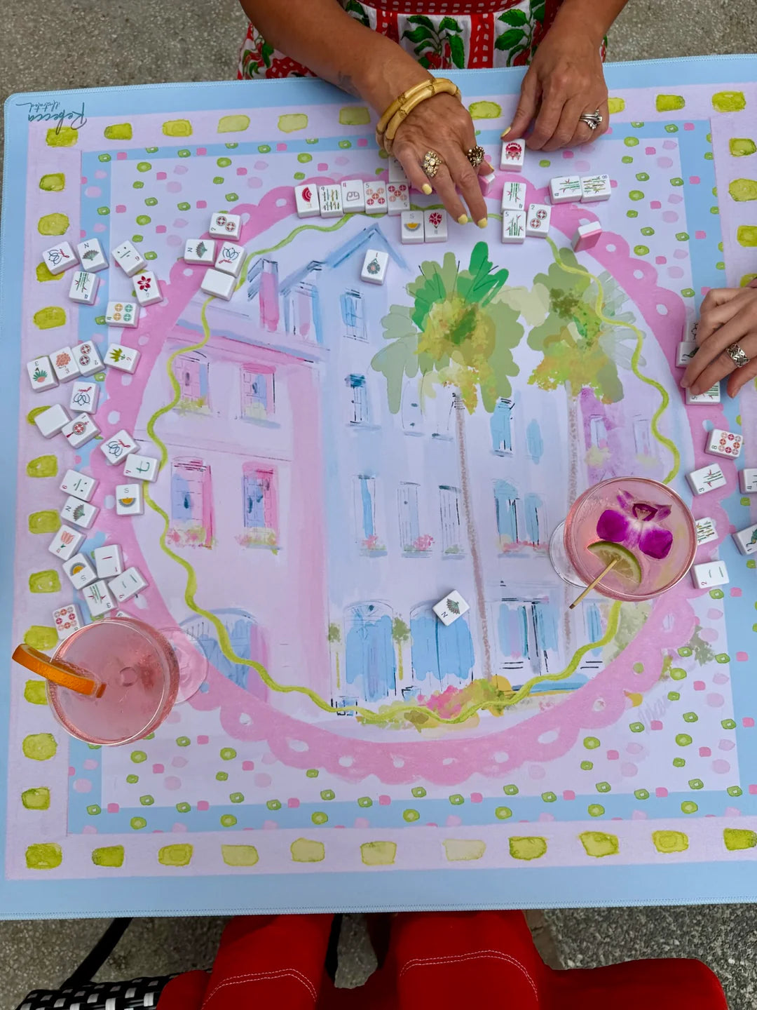 RAINBOW ROW-MAHJONG MAT
