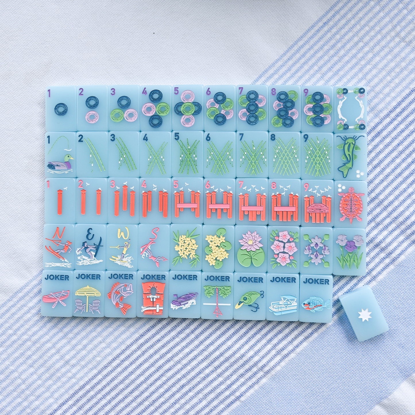 Dockside Tiles- A Southern Lake Inspired Mahjong Set