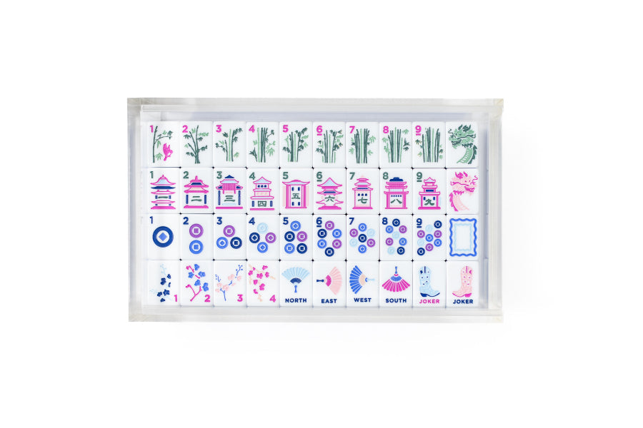Boots & Bubbles Mahjong Tile Set available in store