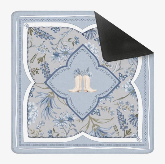 Neoprene Bluebonnet
Trails Mahjong Mat | Texas
Floral Boots