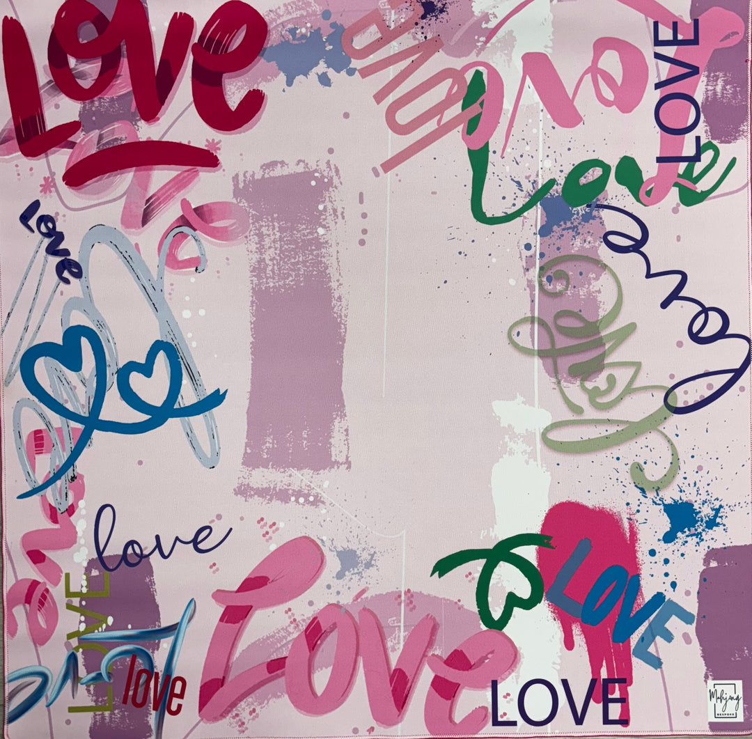 DOUBLE-SIDED MAT | Double the Fun/Love Graffiti Mat
