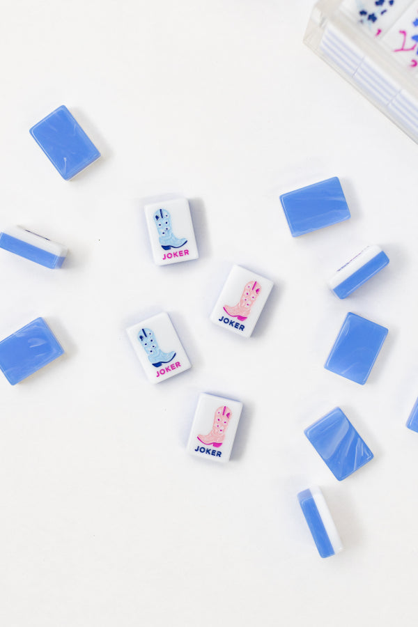 Boots & Bubbles Mahjong Tile Set available in store