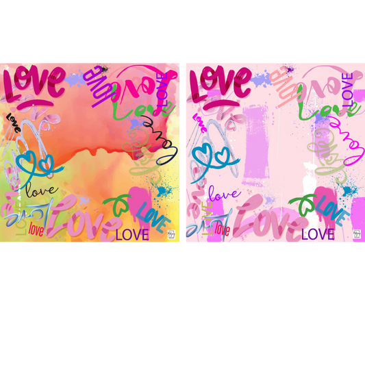 DOUBLE-SIDED MAT | Double the Fun/Love Graffiti Mat