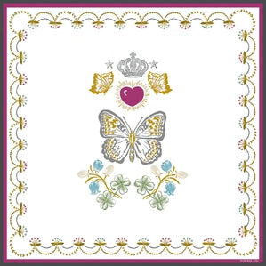Club Mah Jenn D'or Flower Leatherette Mat - Jewel Tone