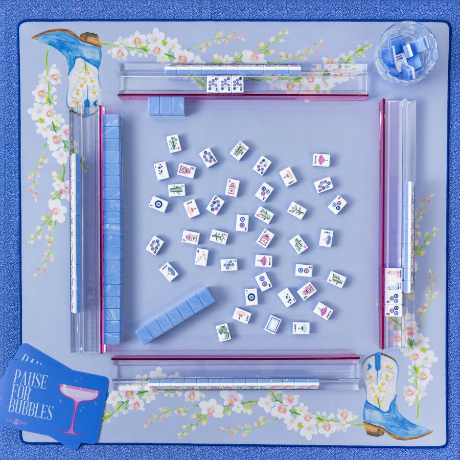 Boots & Bubbles Mahjong Tile Set available in store