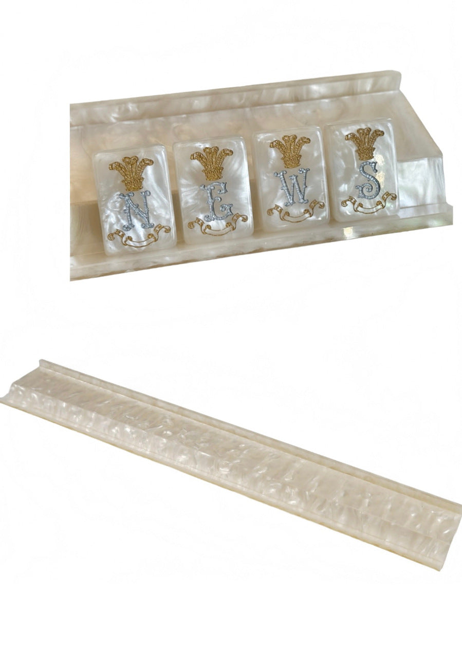 Club Mah Jenn Ivory Mother of Pearl Set 0f 4 Racks pre order