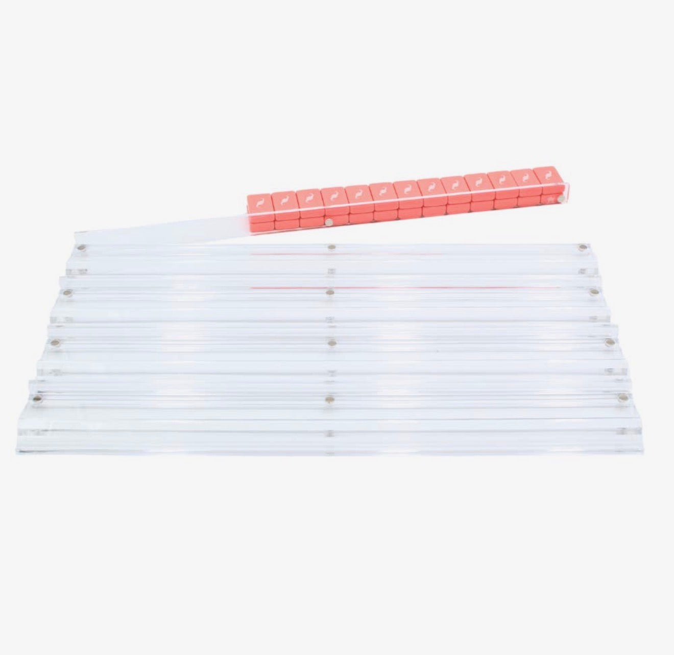 My Fair Mahjang Mahjong Racks | Premium Clear 
Acrylic | 4 Racks + 4
Pushers