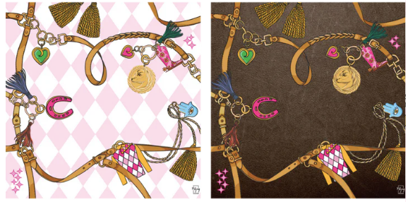 DOUBLE-SIDED MAT | Double the Fun/YEAR OF THE HORSE MAT - HARLEQUIN