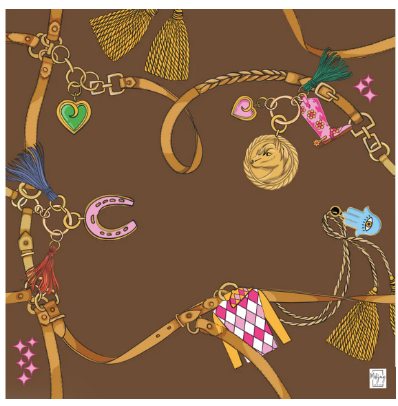 DOUBLE-SIDED MAT | Double the Fun/YEAR OF THE HORSE MAT - HARLEQUIN