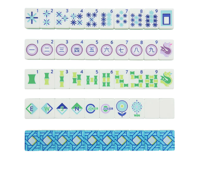 Jonathan Adler Basketweave  Mahjong Set