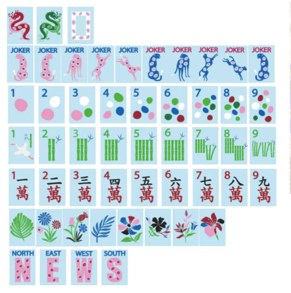 Spring Safari Tiles Blue