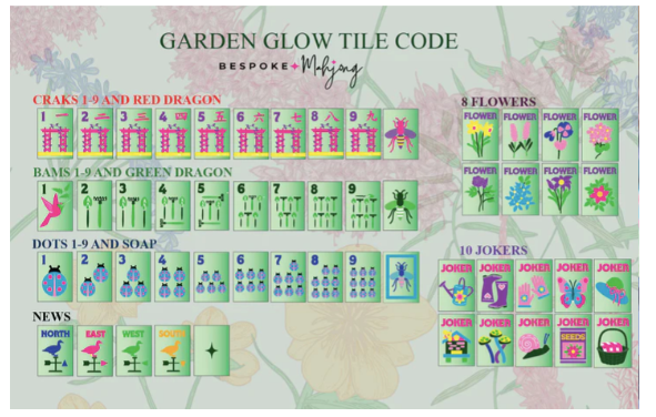 Garden Glow pearl tiles in Matcha Pearl