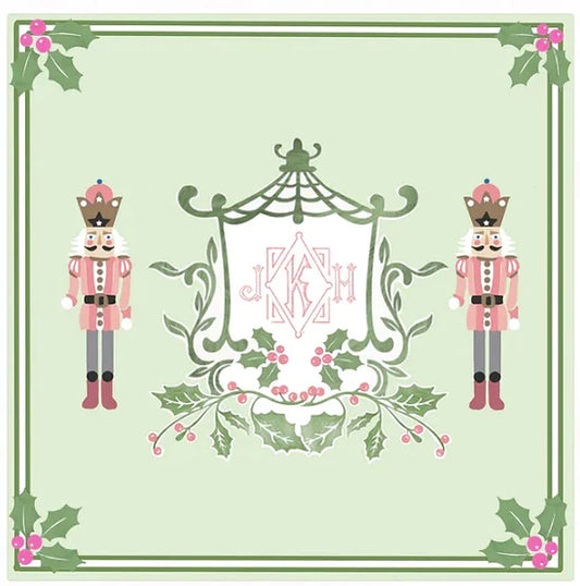 Club Mah Jenn Nutcracker Leatherette Mat Green