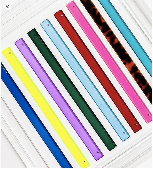 Lucite Mahjong Racks And Pushers Set